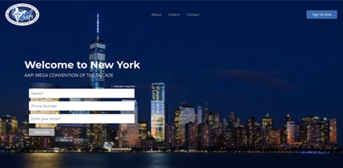 AAPI NYC Convention Landing Page